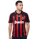 Camisa Milan Home 06/07 Retrô - Vermelha e Preta