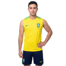 Conjunto Brasil Treino Regata 24/25  - Amarelo e Verde