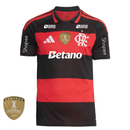 Camisa Flamengo Home 26/27 - Preta e Vermelha C/ Patrocínio