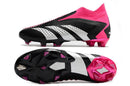 Chuteira Campo Adidas Predator Accuracy+ FG Rosa e Preto "Own You Football Pack"