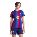 Camisa Barcelona Feminina Home 26/27 - Azul e Grená