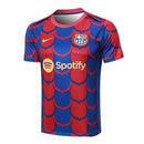 Conjunto Barcelona Treino 24/25 - Azul e Vermelho