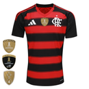 Camisa Flamengo Home 25/26 - Preta e Vermelha