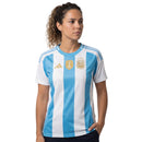 Camisa Argentina Feminina Home 2024 azul e branca