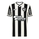 Camisa Botafogo Home 24/25 preta e branca com patrocínio