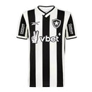 Camisa Botafogo Home 24/25 preta e branca com patrocínio vBet