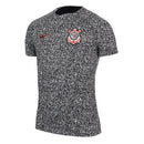 Camisa Corinthians pré-jogo 24/25 branca e preta