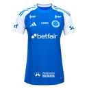 Camisa Cruzeiro feminina Home 25/26 azul com patrocínio