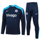Conjunto Agasalho Treino Chelsea 24/25 - Azul Escuro