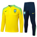 Conjunto Agasalho Treino Brasil 24/25 - Amarelo e Verde