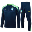 Conjunto Agasalho Treino Brasil 24/25 - Azul e Verde