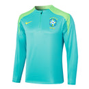 Conjunto Agasalho Treino Brasil 24/25 - Azul Ciano