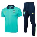 Conjunto Brasil Treino Polo 24/25  - Azul Ciano
