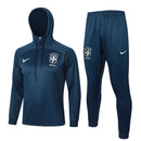 Conjunto agasalho treino Brasil 24/25 azul escuro