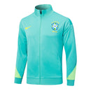 Conjunto Agasalho Treino Brasil 24/25 - Azul Ciano