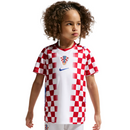 Conjunto Infantil Croácia Home 2026 - Branco e Vermelho