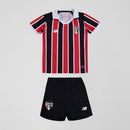 Conjunto Infantil São Paulo Away 26/27 - Vermelho e Preto