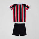 Conjunto Infantil São Paulo Away 26/27 - Vermelho e Preto