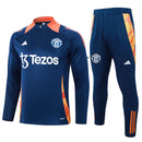 Conjunto Agasalho Treino Manchester United 24/25 - Azul Escuro