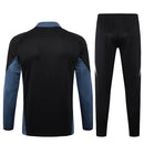 Conjunto Agasalho Treino Manchester United 24/25 - Preto e Cinza