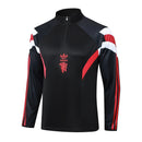 Conjunto Agasalho Treino Manchester United 24/25 - Preto