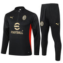 Conjunto Agasalho Treino Milan 24/25 - Preto