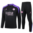 Conjunto Agasalho Treino PSG 24/25 - Preto e Roxo
