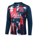 Conjunto Agasalho Treino PSG 24/25 - Azul e Vermelho