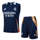 Conjunto Real Madrid Treino Regata 24/25 - Azul Escuro