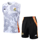 Conjunto Real Madrid Treino Regata 24/25 - Branco Dragão