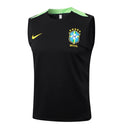 Conjunto Brasil Treino Regata 24/25  - Preto e Verde