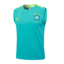 Conjunto Brasil Treino Regata 24/25  - Azul Ciano