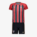 Conjunto Infantil SPFC II 25/26 Vermelho e Preto