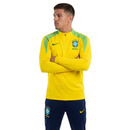 Conjunto agasalho treino Brasil 24/25 amarelo e verde