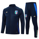 Conjunto agasalho treino Itália 25/26 azul marinho