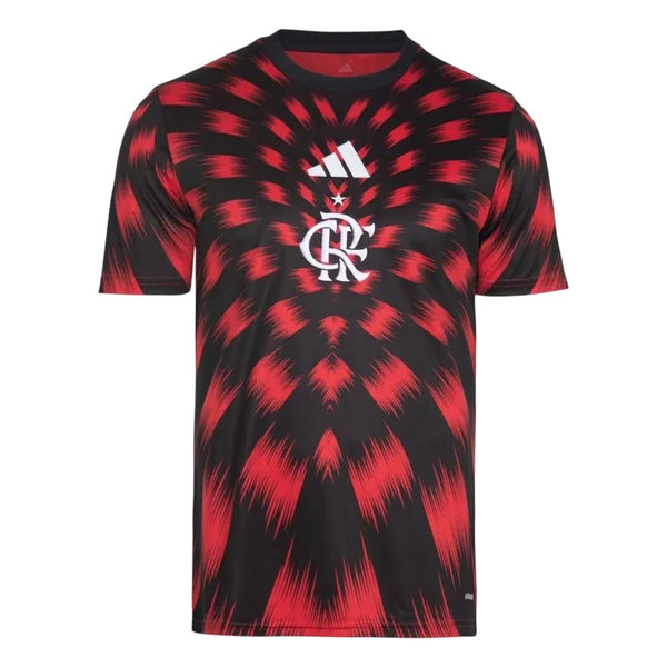 Camisa CRF Pré Jogo 25/26 - Preto e Vermelho