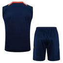 Conjunto Manchester United Treino Regata 24/25 - Azul Escuro