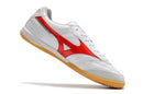 Chuteira Futsal Mizuno Morelia Sala IC Branca e Vermelha