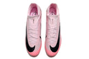 Chuteira Campo Nike Air Zoom Mercurial Vapor 15 Elite FG Rosa e Preto "Mad Brilliance Pack" Cano Alto