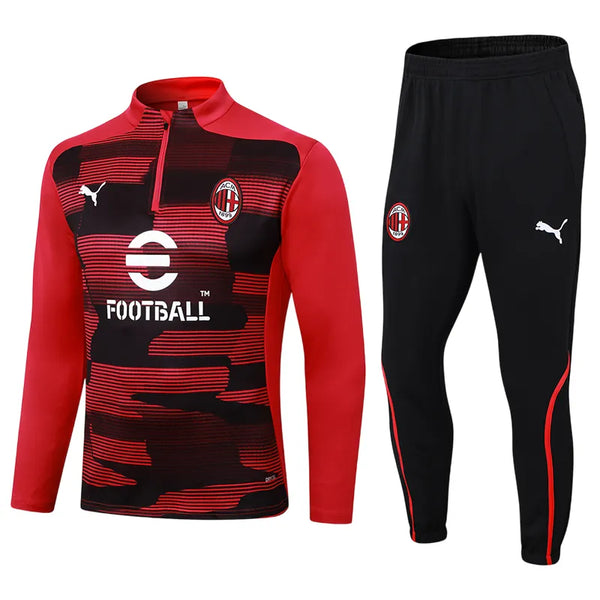 Conjunto Agasalho Treino Milan 24/25 - Vermelho