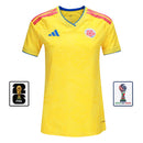 Camisa Colômbia Feminina Home 2026 - Amarela