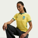 Camisa Brasil Feminina Home 2026 - Amarela