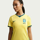 Camisa Brasil Feminina Home 2026 - Amarela