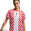 Camisa Croácia Feminina Home 2026 - Branca e Vermelha