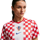 Camisa Croácia Feminina Home 2026 - Branca e Vermelha