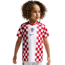 Conjunto Infantil Croácia Home 2026 - Branco e Vermelho