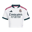 Camisa Real Madrid Feminina Cropped Home 26/27 - Branca