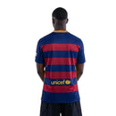 Camisa Barcelona Home 15/16 Retrô - Azul e Vermelha
