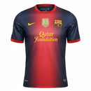 Camisa Barcelona Home 12/13 Retrô - Azul e Vermelha + Patch Campeão Mundial 2011