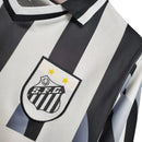 Camisa Santos Away 2026 Retrô - Branca e Preta